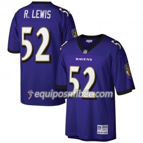 Camiseta Hombre NFL Baltimore Ravens Ray Lewis 52 Nike Púrpura